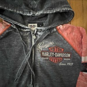 Harley-Davidson Women’s Burnout Zip Up Hoodie